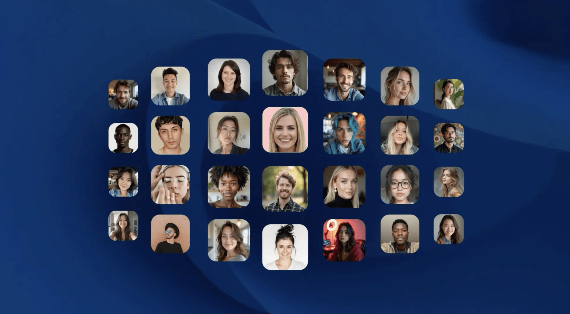 Collage of influencers