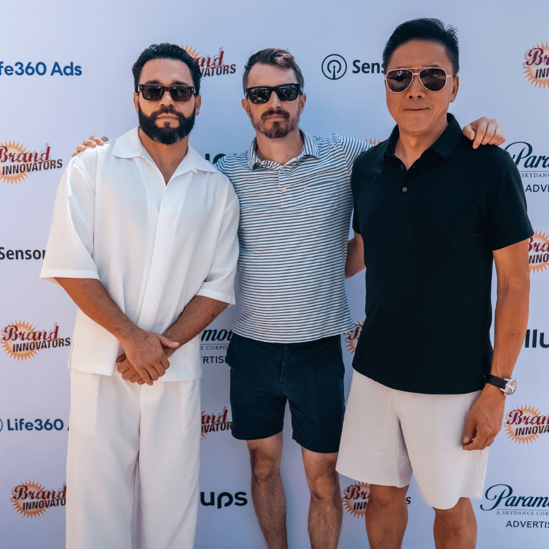 Rick Song, Tom Costello, and John King at Cannes Lions 2026.