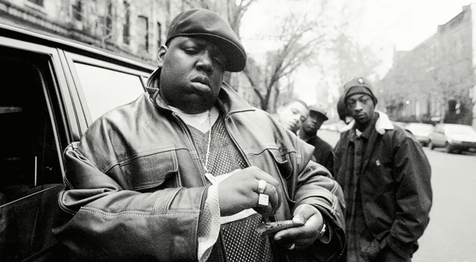 Multiple people in a black and white photo