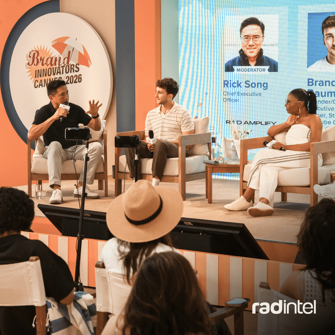 Rick Son moderating his panel at Cannes Lions 2026