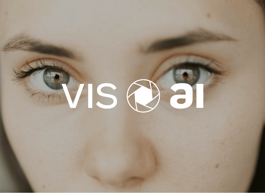 Vis Ai logo over an eye machine