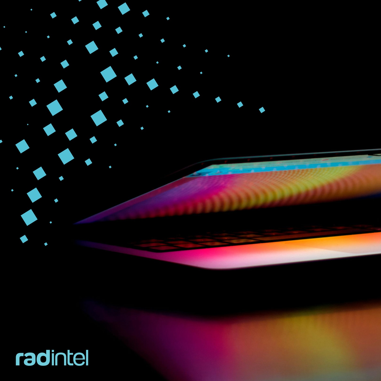 Mostly closed laptop on a table