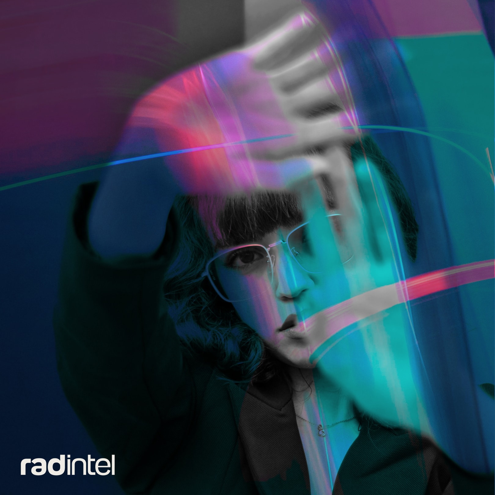 A person showing their hands to the screen