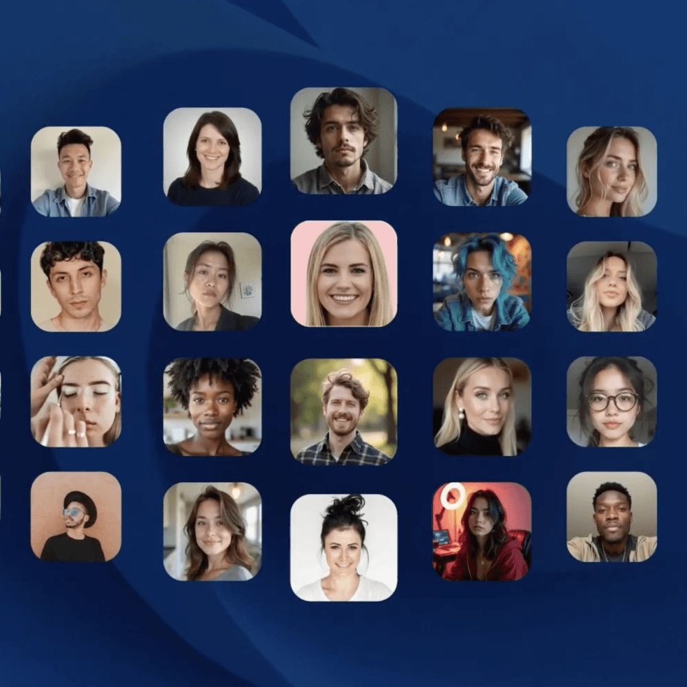 Collage of influencers