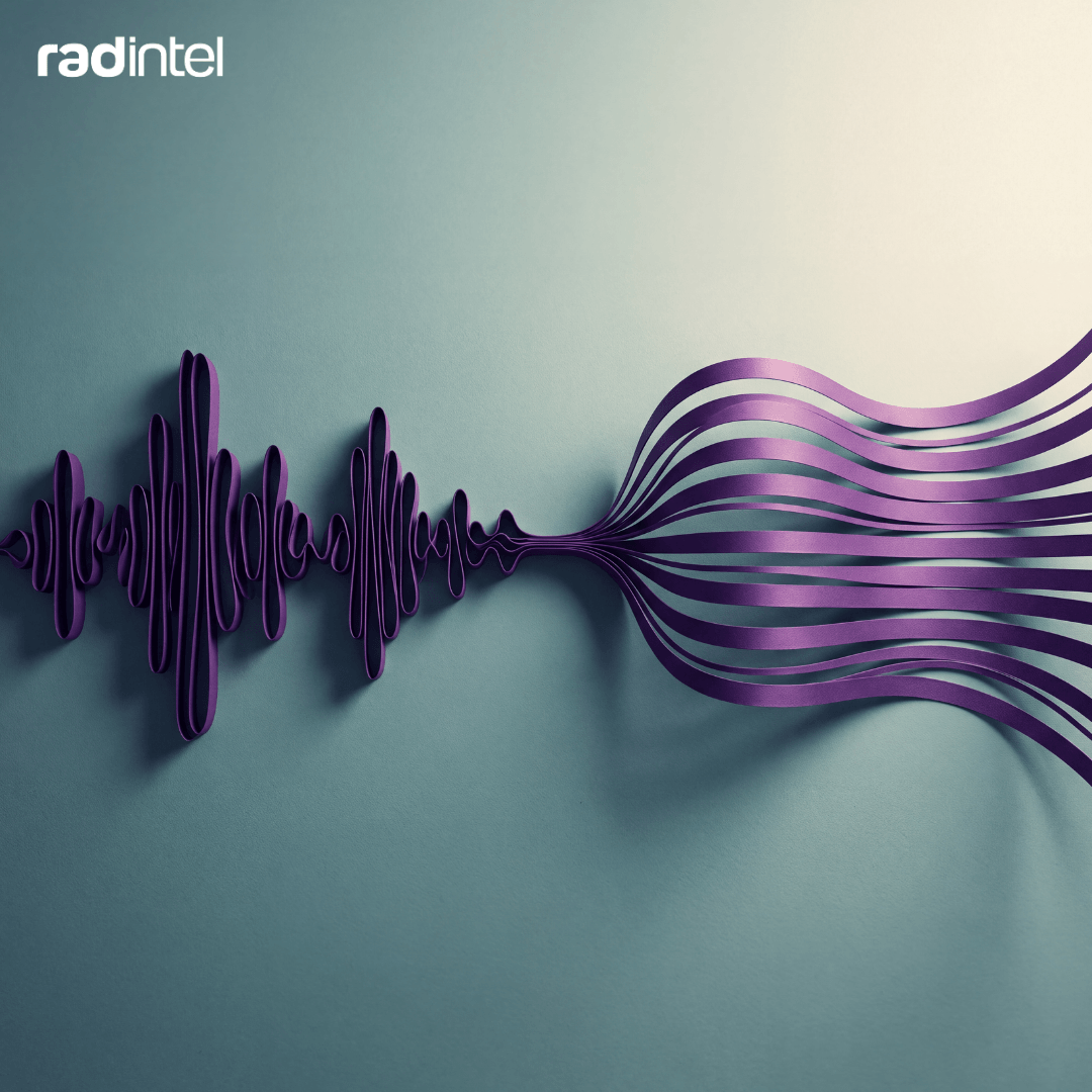 Artistic interpretation of a voice dictation app taking notes and helping a marketer do a lot more.