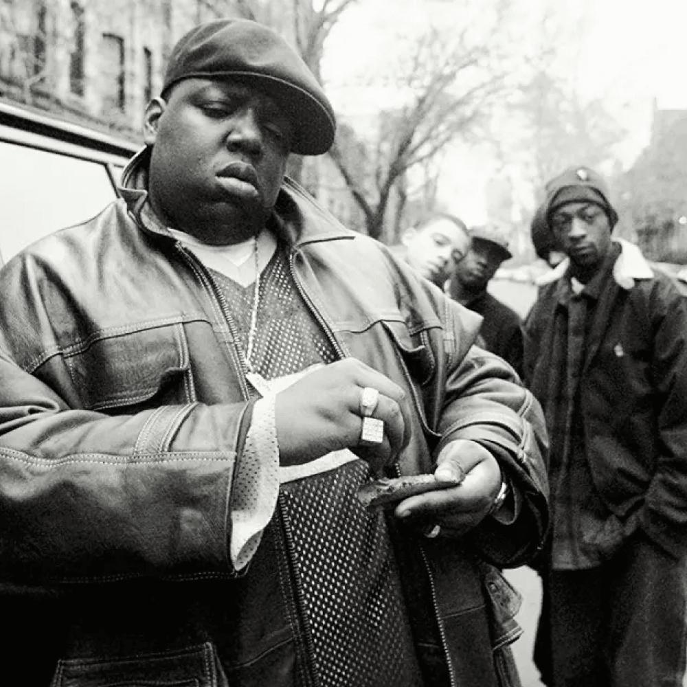 Multiple people in a black and white photo