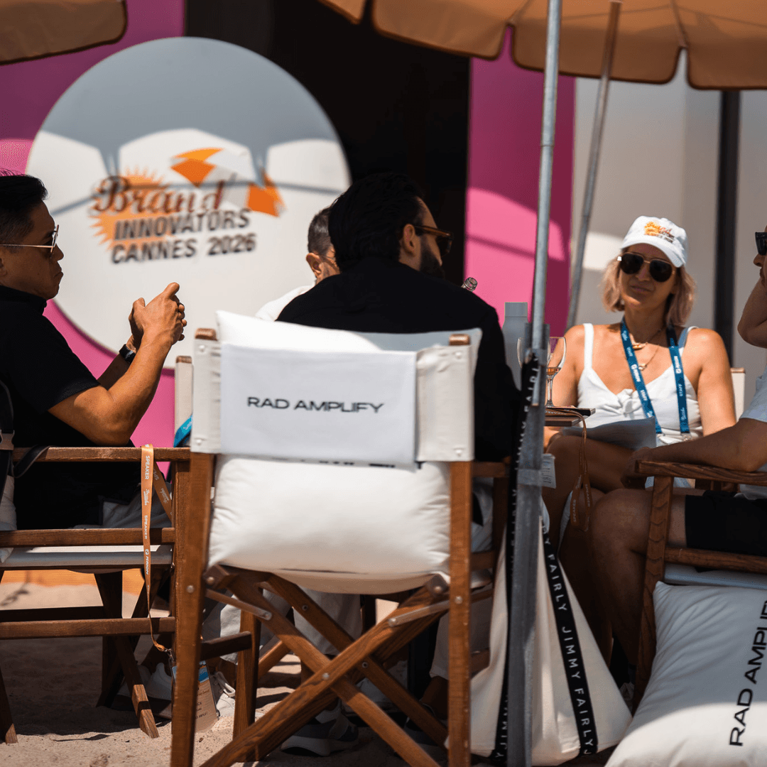 Rick Song having conversations in Cannes Lions 2026.